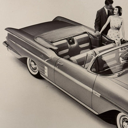 1958 Chevrolet Impala Convertible Car Photo Photograph Print
