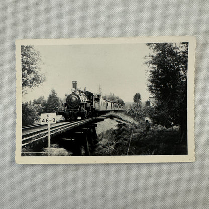 Vintage Train Locomotive Photo Photograph