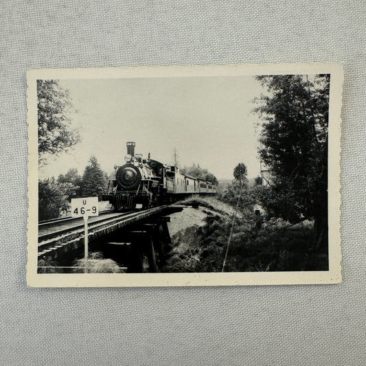 Vintage Train Locomotive Photo Photograph
