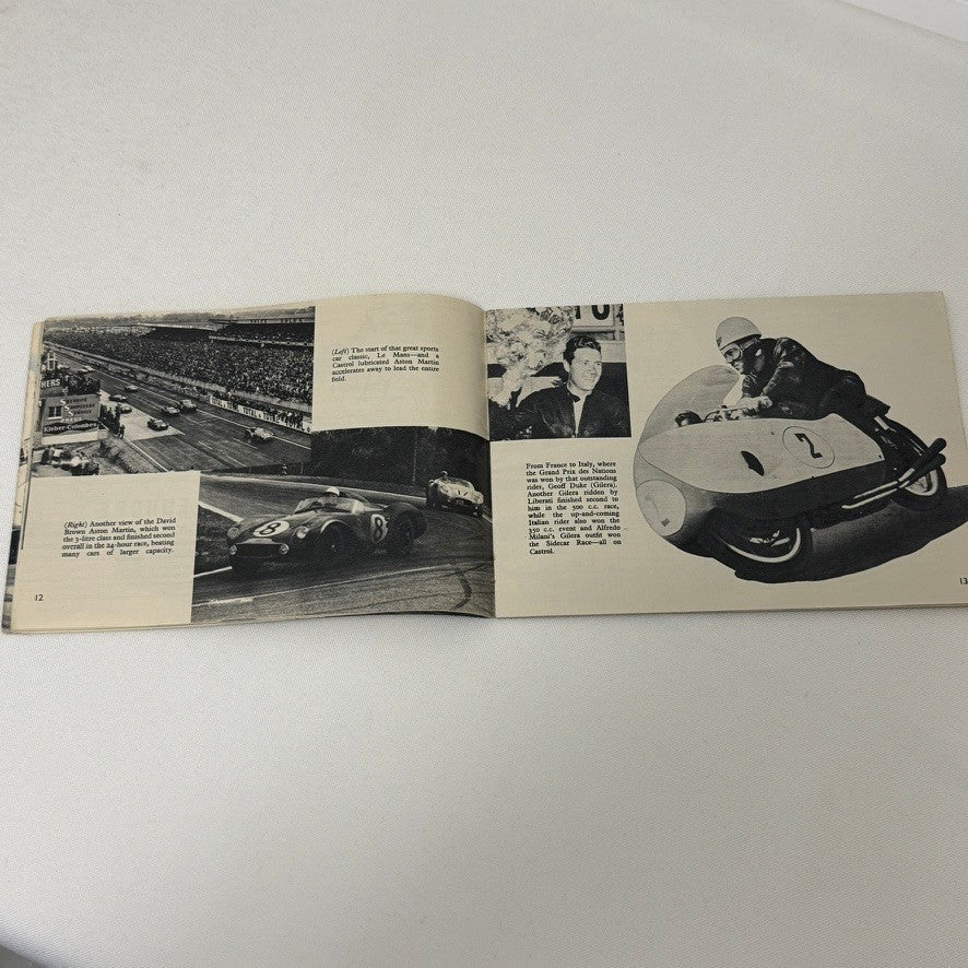 1956 Castrol Racing Achievements Brochure Grand Prix Motorcycle Aston Martin +