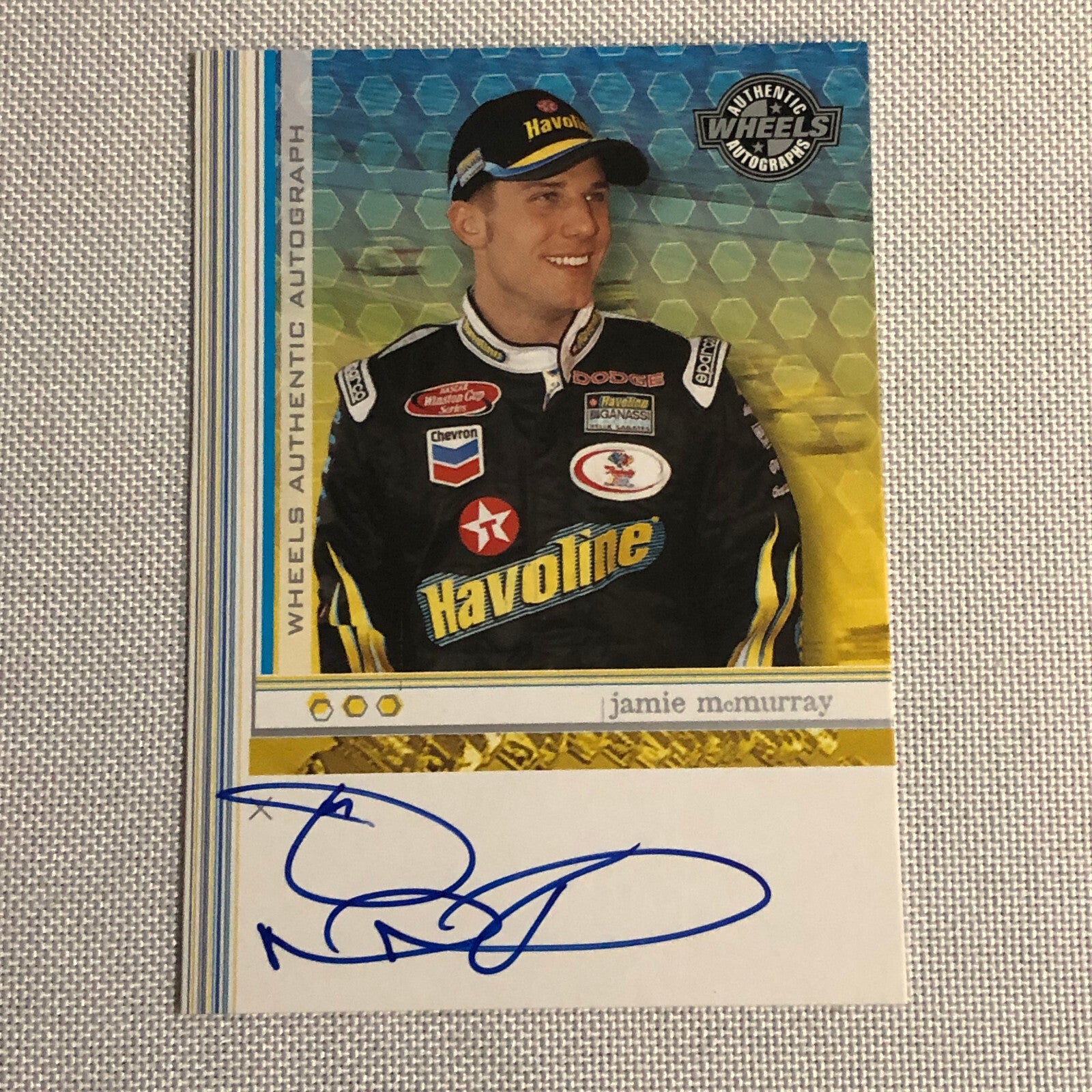 2003 2004 Wheels Authentic Autograph Jamie McMurray Auto Signed Card NASCAR