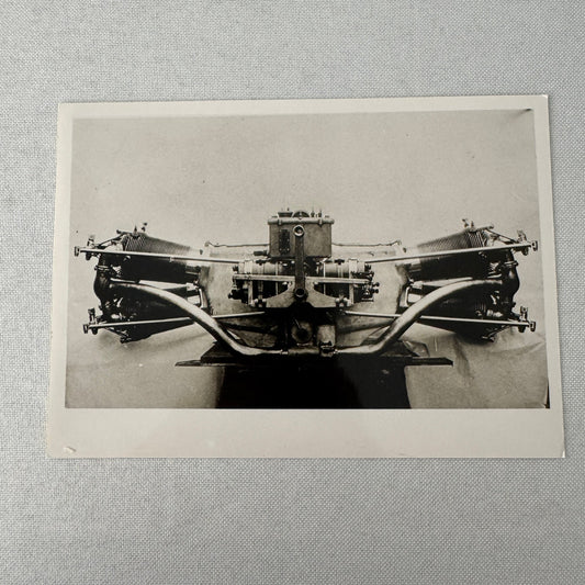 Vintage Austro Daimler Car Engine Photo Photograph Porsche Factory Werkfoto