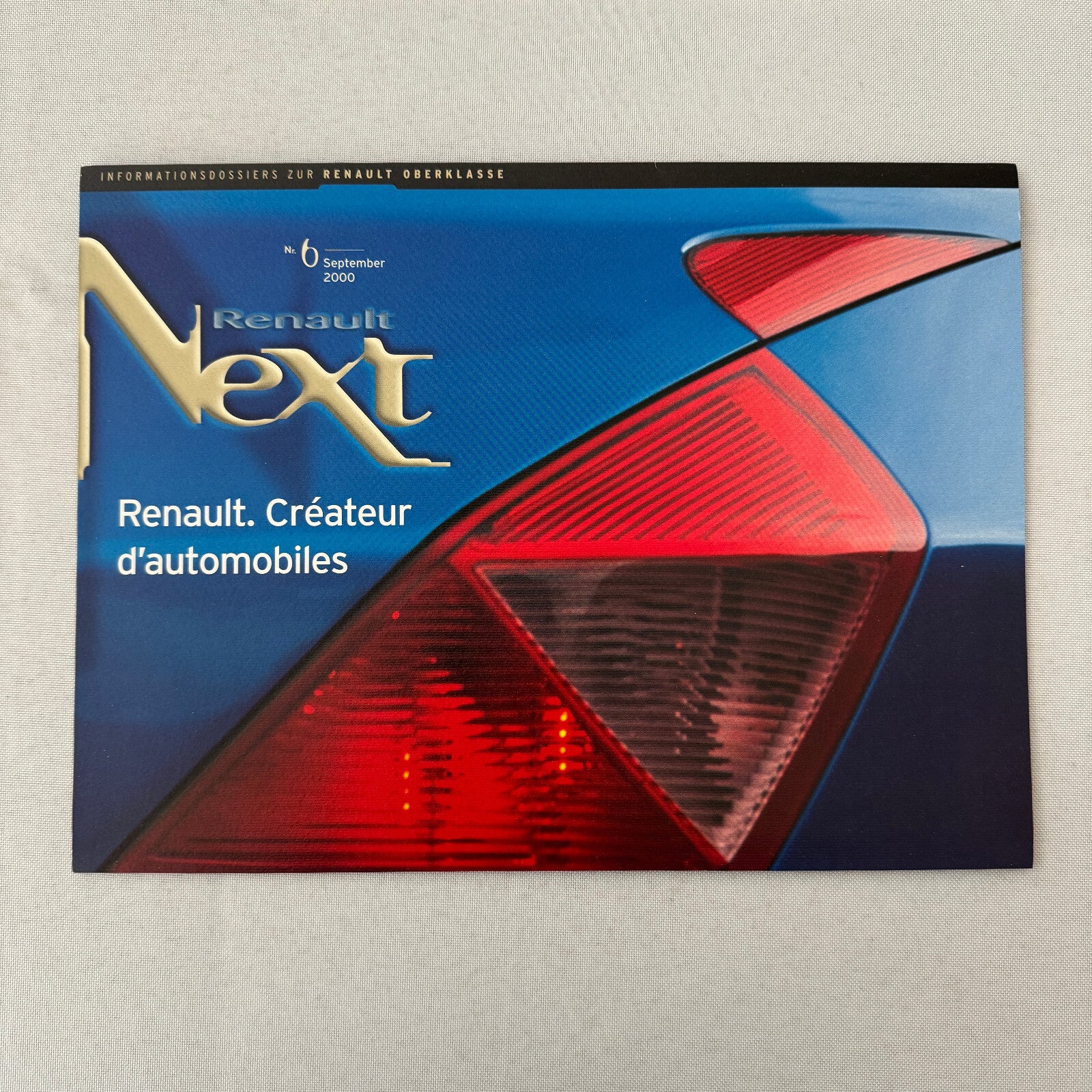 2000 Renault Next Factory Brochure Magazine German Text Concept Cars