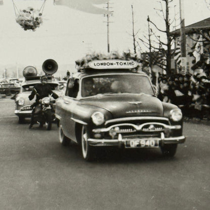 Vintage Toyota Toyopet London to Tokyo Rally Factory Photo Photograph
