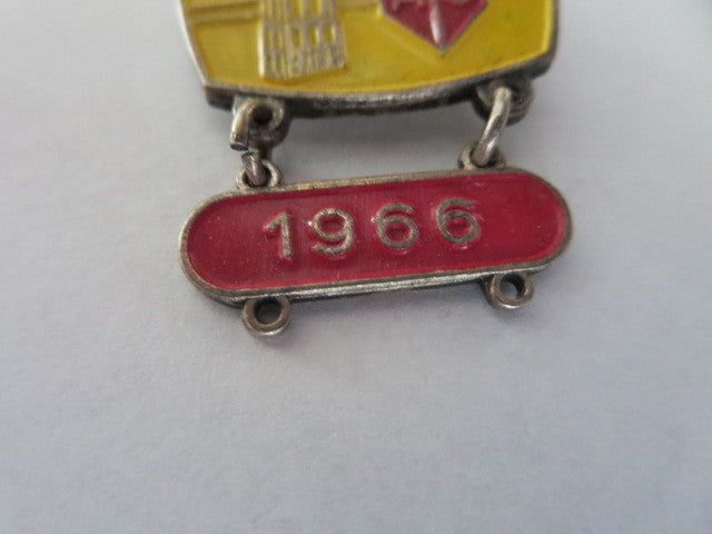 Vintage 1966 AMAC Nacht om de Lange Jan European Car Club Rally Pin Badge 