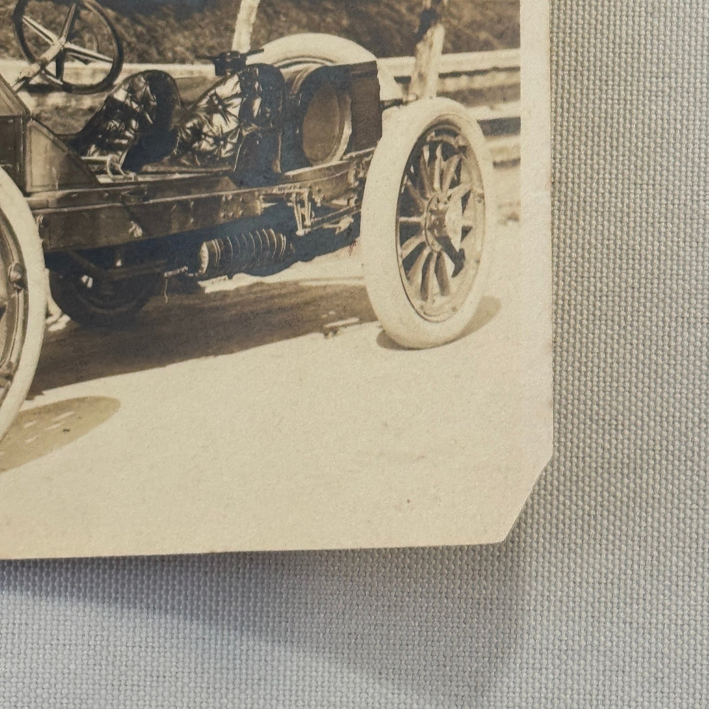 Vintage Racing Car Photo Photograph Antique Motorsport Print Unidentified
