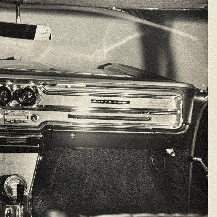Vintage 1965 Pontiac Grand Prix Interior Car Automobile Photo Photograph Print