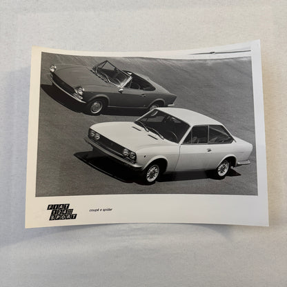 FIat 124 Sport Coupe and Spider Car Factory Press Photo Photograph Print Vintage