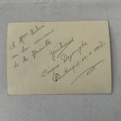 Vintage Circus Acrobat Tumbling Act Photo Photograph 1938 The Yulians