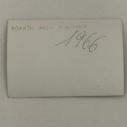 Abarth 1100 Bialbero Photo Vintage Photograph Racing Motorsport