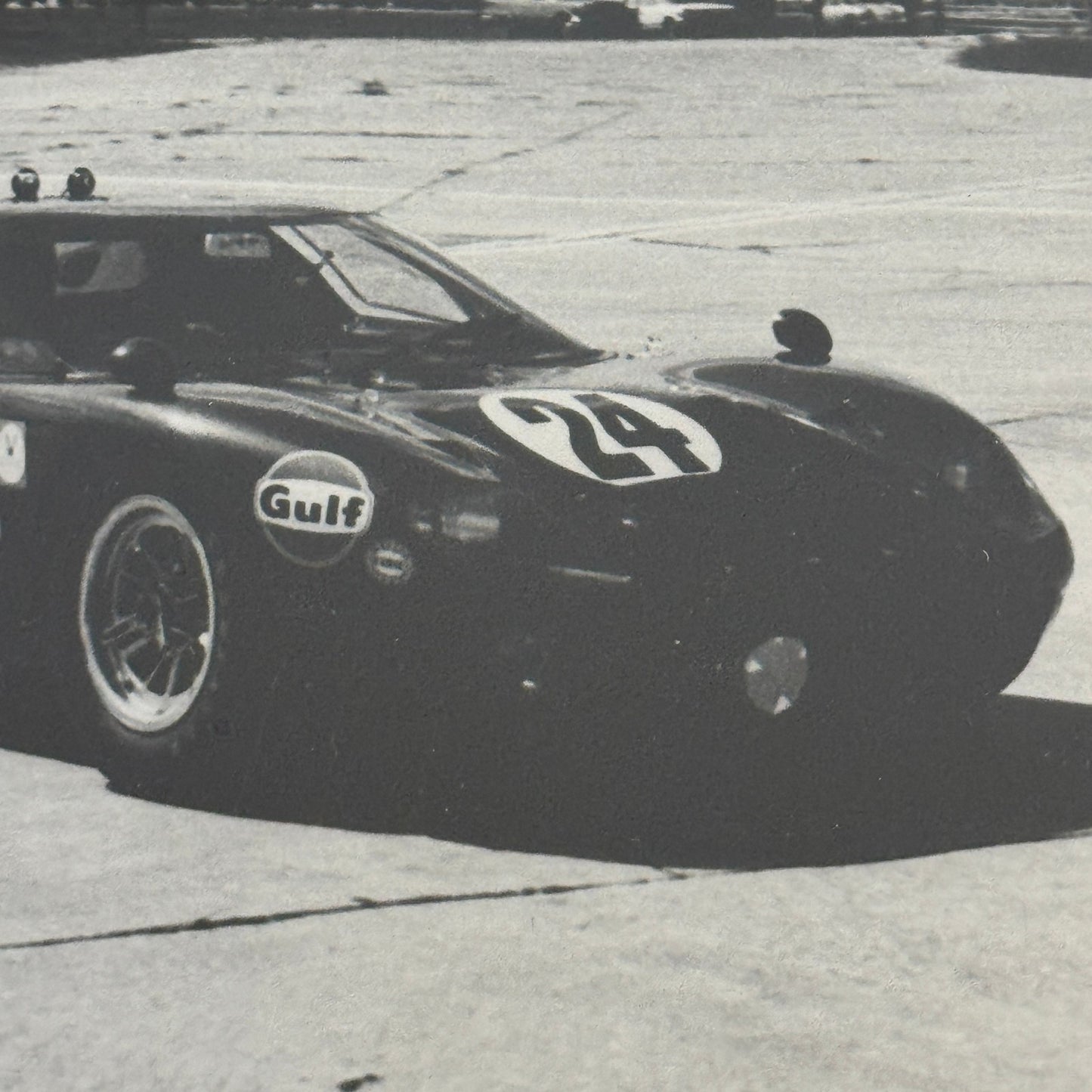 Vintage Racing Photo Photograph Ford GT40 Sebring 1969 Dieter Oest Francis Grant