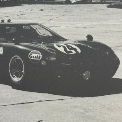 Vintage Racing Photo Photograph Ford GT40 Sebring 1969 Dieter Oest Francis Grant
