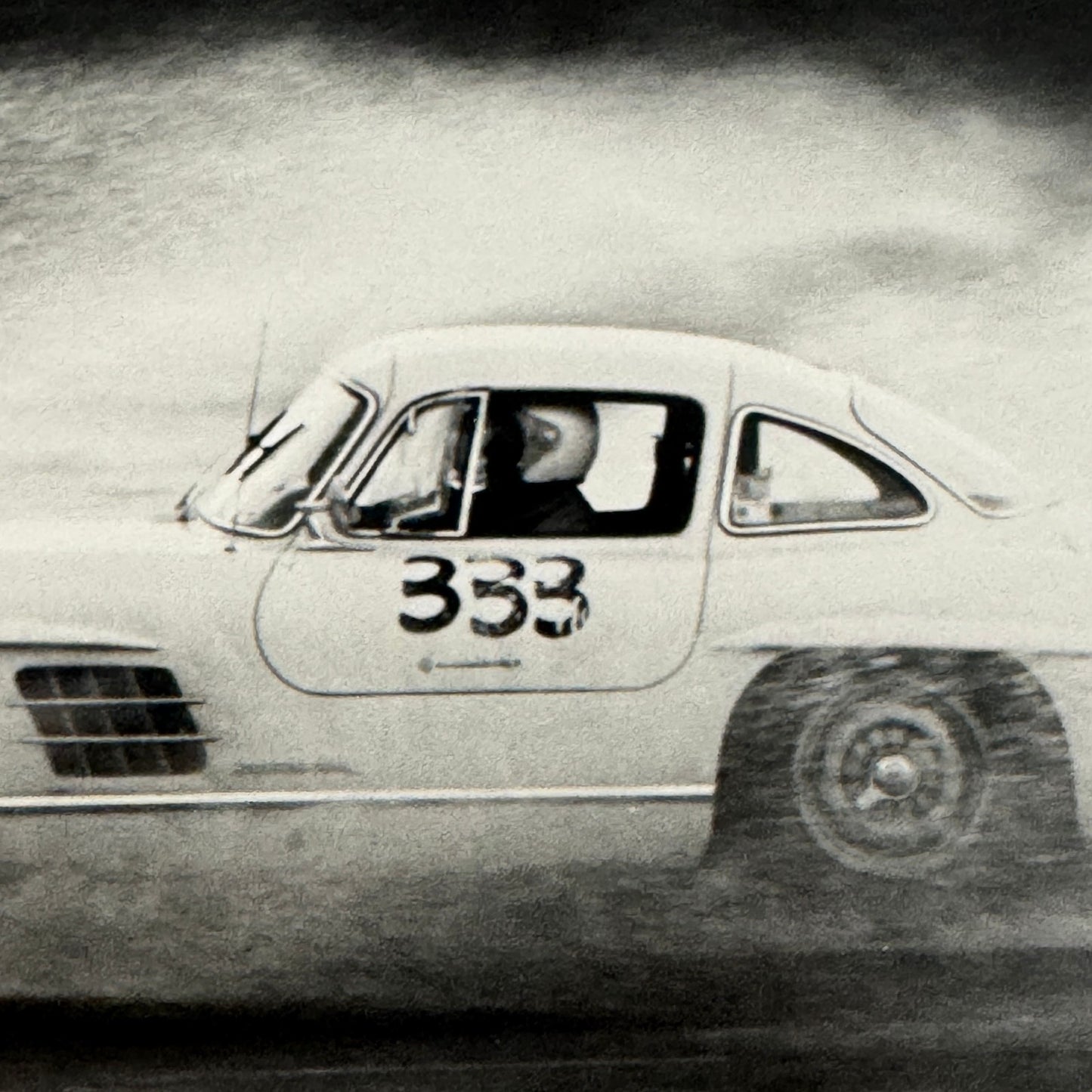Vintage Mercedes Benz 300SL Gullwing Racing Photo Photograph Pomona 1960