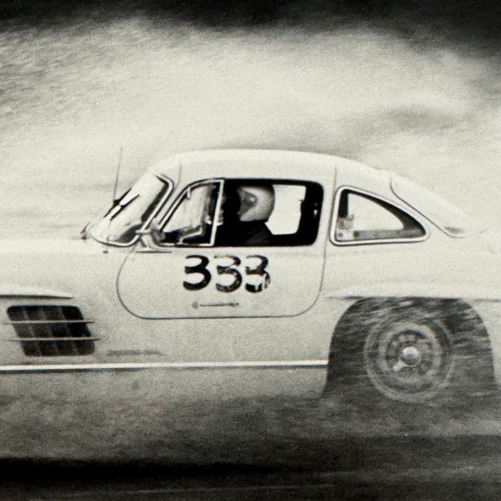 Vintage Mercedes Benz 300SL Gullwing Racing Photo Photograph Pomona 1960