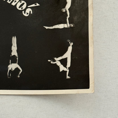 Vintage Circus Acrobat Act Balancing Photo Photograph Les Florentinos