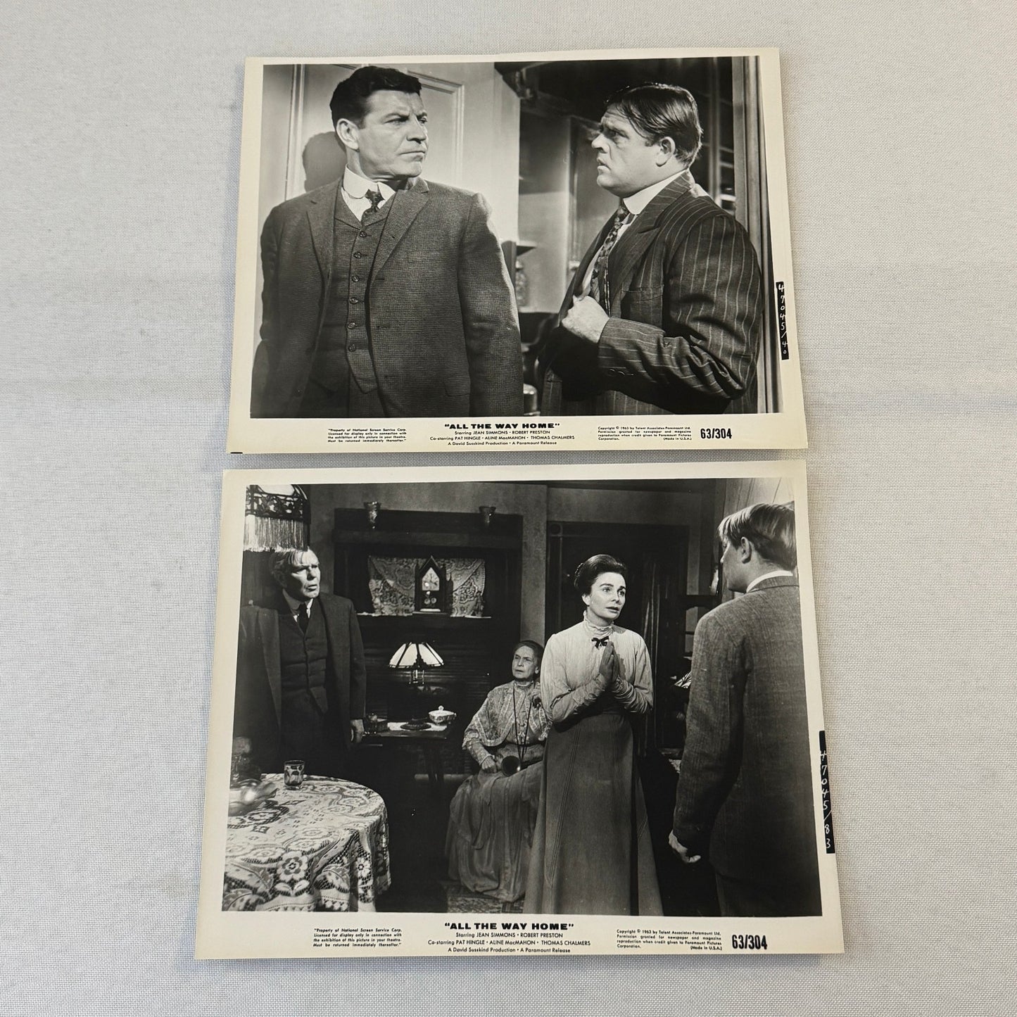 All The Way Home 1963 Movie Film Press Kit with Photo Press Release