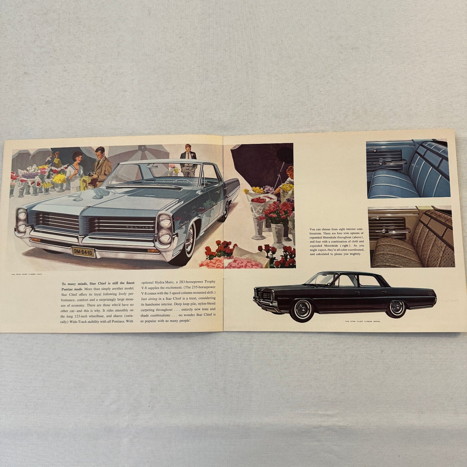 1964 Pontiac Sales Brochure Catalog Bonneville Catalina Star Chief Grand Prix