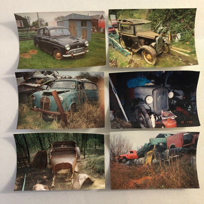 Vintage Austin Car Photo Barn Find Junkyard Parts Lot of 30 Photographs