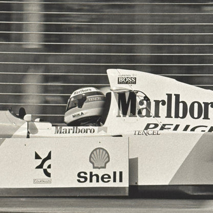 Mika Hakkinen McLaren Racing Driver Photo Photograph 1994 Marlboro Peugeot