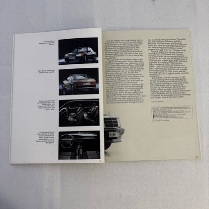 Mercedes Benz Car Brochure 280SL 500 SL 380 SL 280CE 200T 240D 300D 190D 190 250