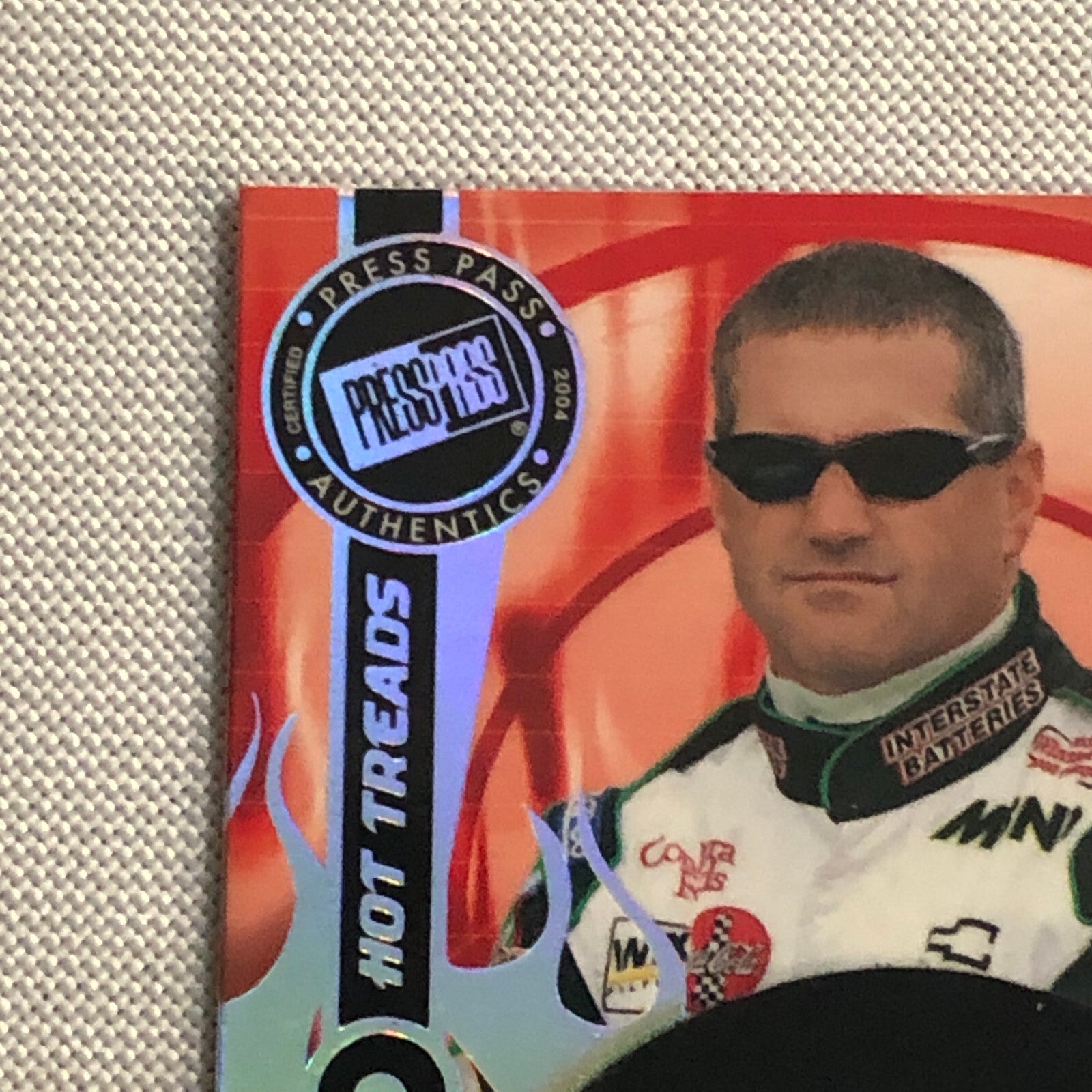 2004 Press Pass Hot Treads Tire Relic Card Bobby Labonte NASCAR