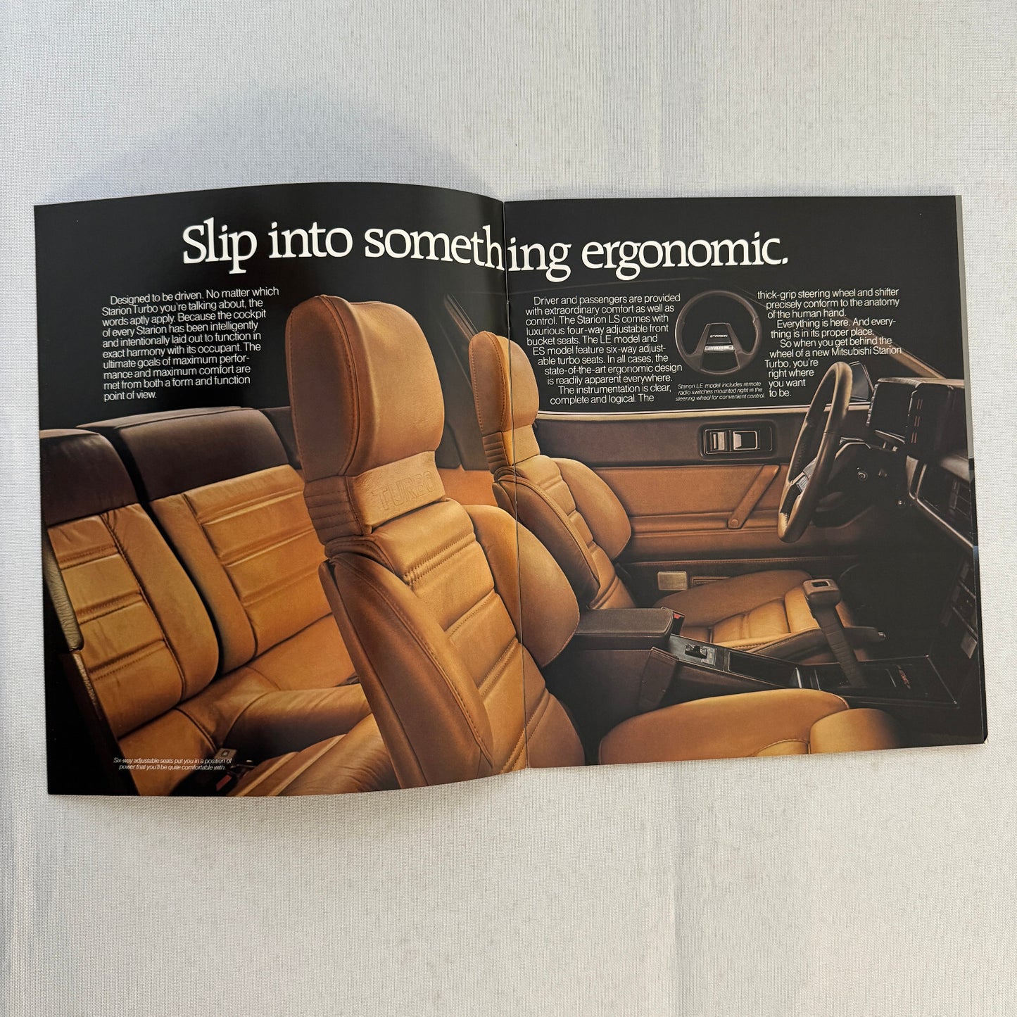 1985 Mitsubishi Starion Sports Car Sales Brochure Catalog Advertising