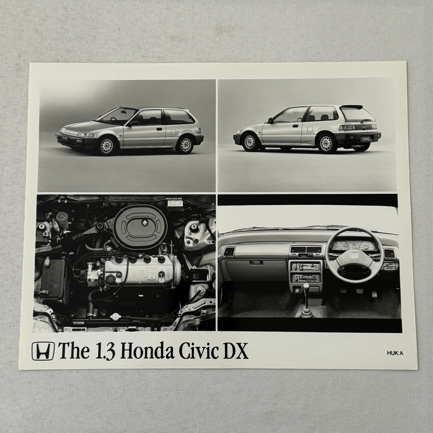 Honda Civic DX Hatchback Car Factory Press Photo Photograph European Market