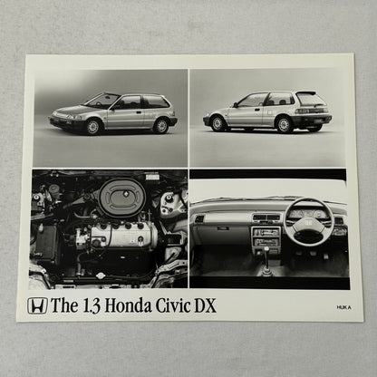 Honda Civic DX Hatchback Car Factory Press Photo Photograph European Market