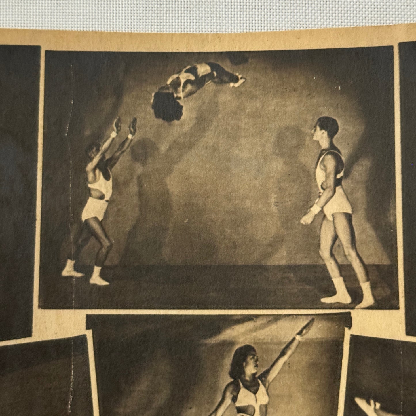 Vintage Circus Acrobat Balancing Act Photo Photograph