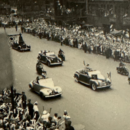 President Dwight D Eisenhower Parade Car Limousine Photo Photograph 1945