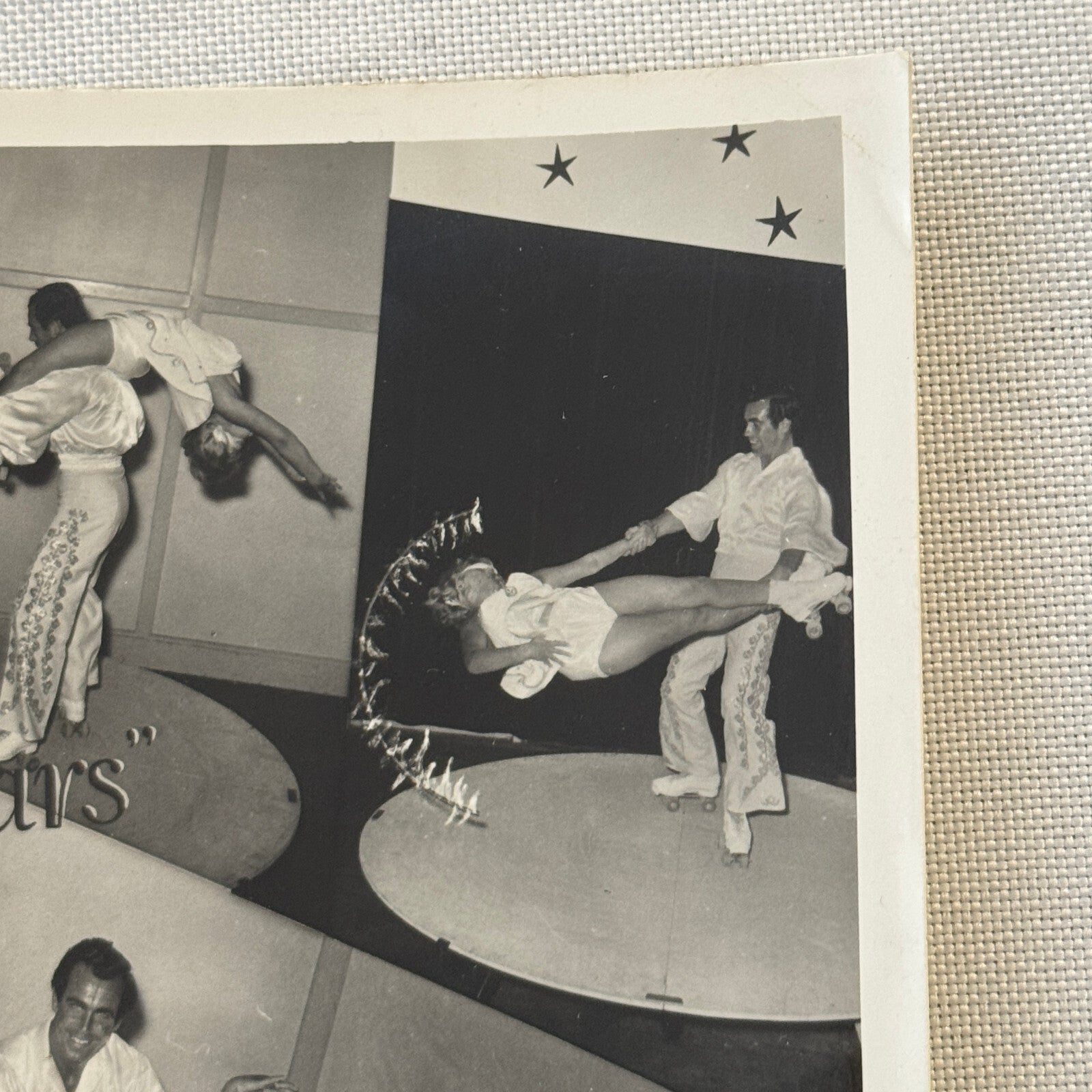 Vintage Circus Rollerskating Roller Skate Act Photo Photograph The Skating Stars
