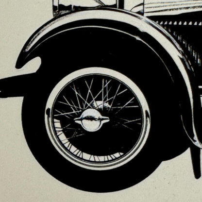 1928 Lorraine Cabriolet Car Illustration Art Drawing Hand Drawn Robert Preis