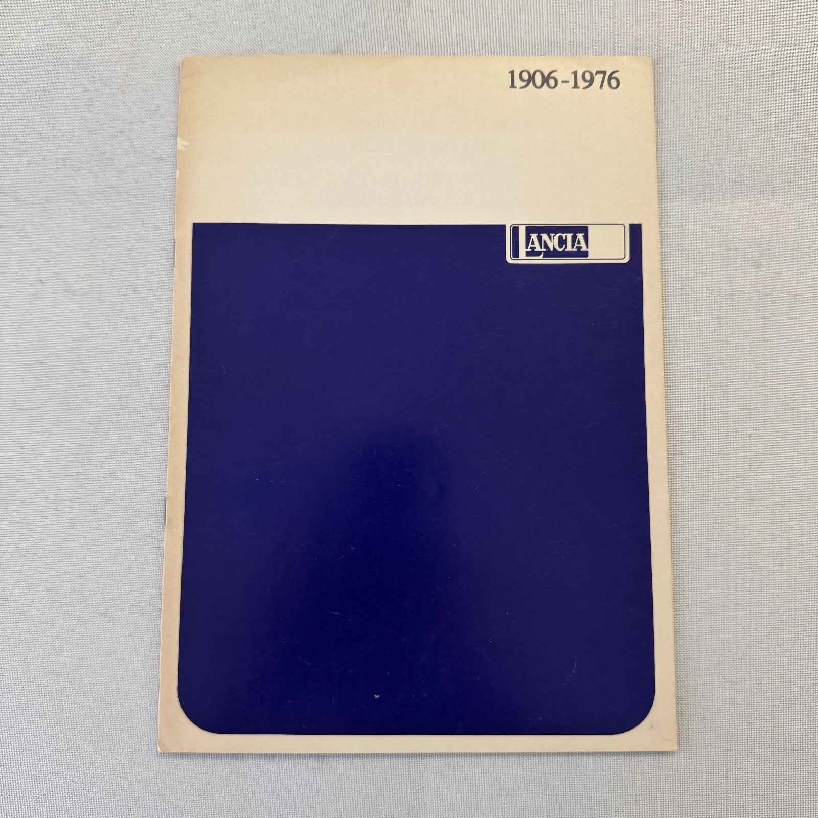 1976 Lancia History Brochure Catalog Flaminia Fulvia Aprilia Aurelia GERMAN