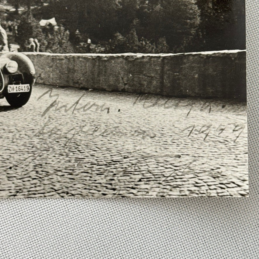 Vintage Alfa Romeo Racing Photo Hill Climb 1949 Walter P Daetwyler Photograph