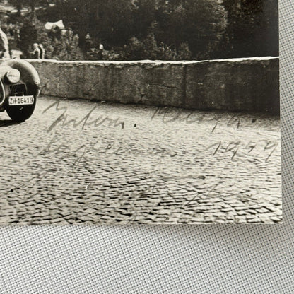 Vintage Alfa Romeo Racing Photo Hill Climb 1949 Walter P Daetwyler Photograph
