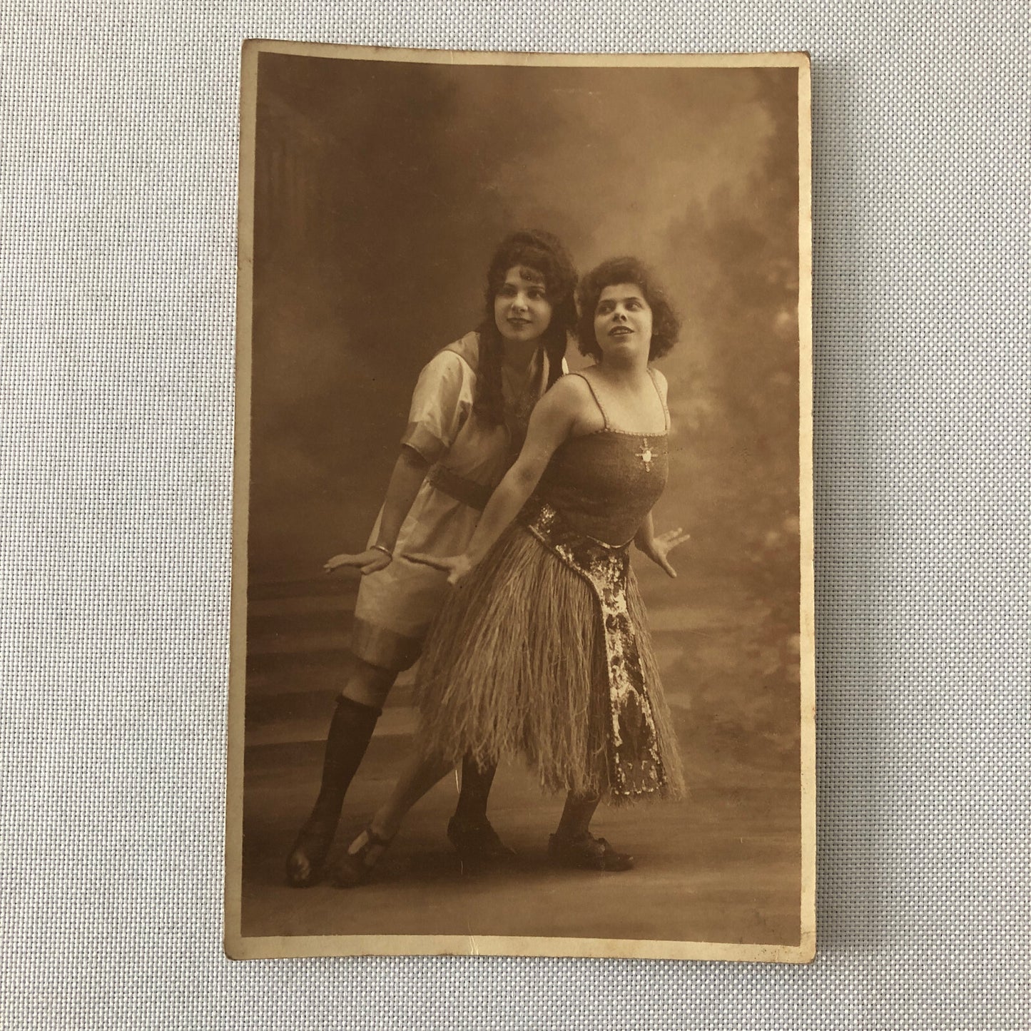 Dancers or Circus Performer Real Photo Postcard Post Card RPPC Vintage