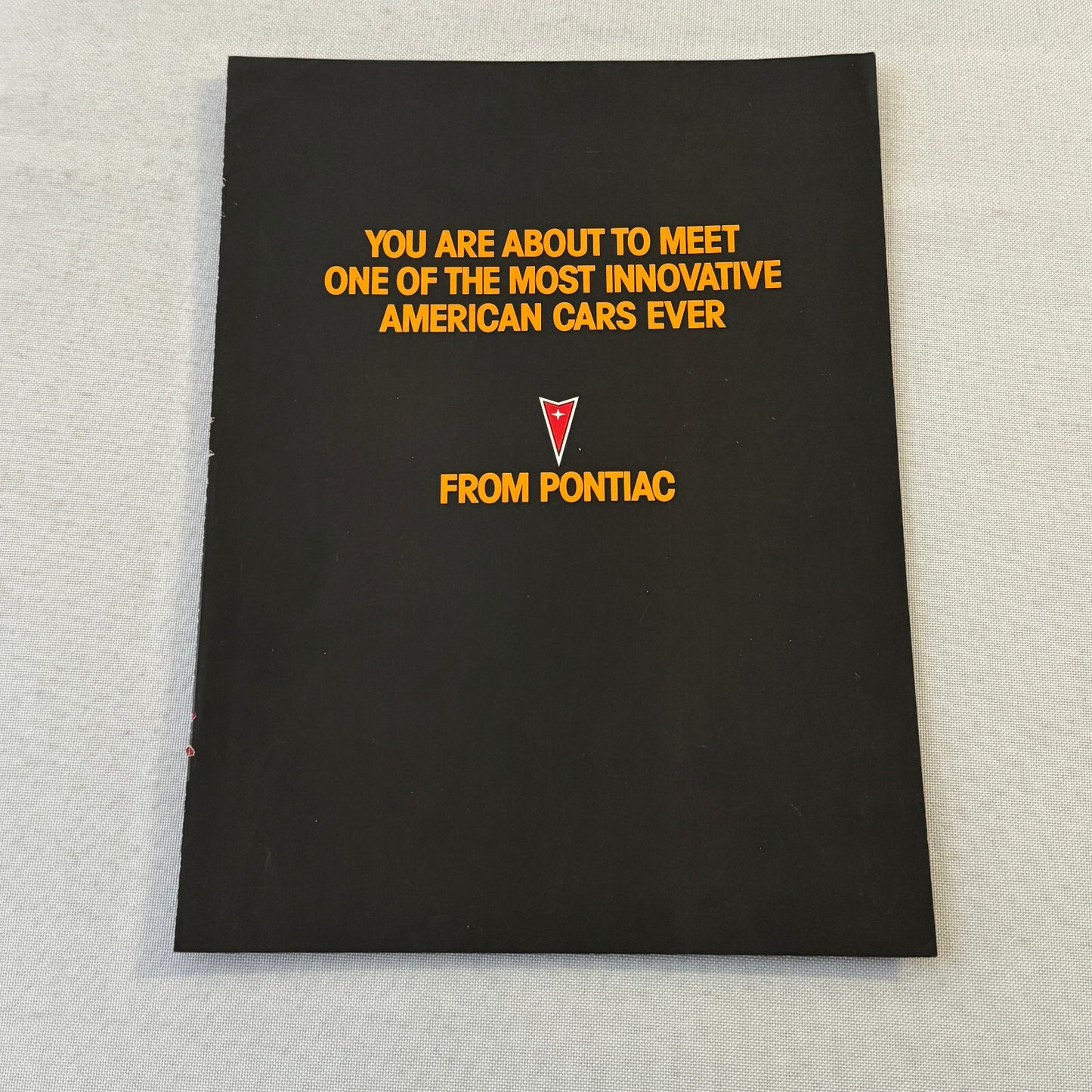 Pontiac Fiero Car Magazine Insert Brochure Advertising Vintage