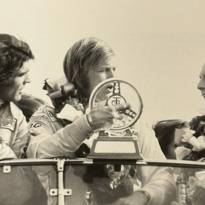Vintage Racing Photo 1972 Niki Lauda Francois Cevert Ronnie Peterson F2 Thruxton