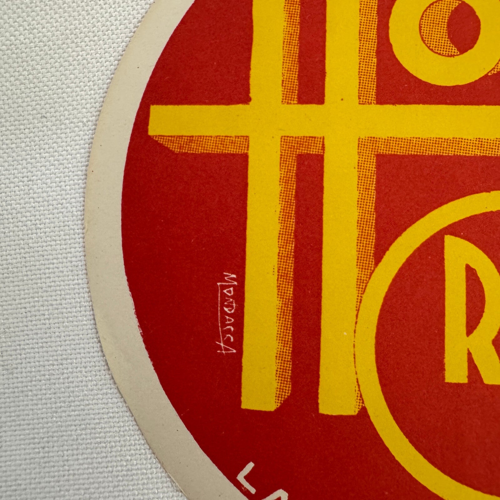 Vintage Travel Luggage Label Hotel Crillon La Paz Bolivia