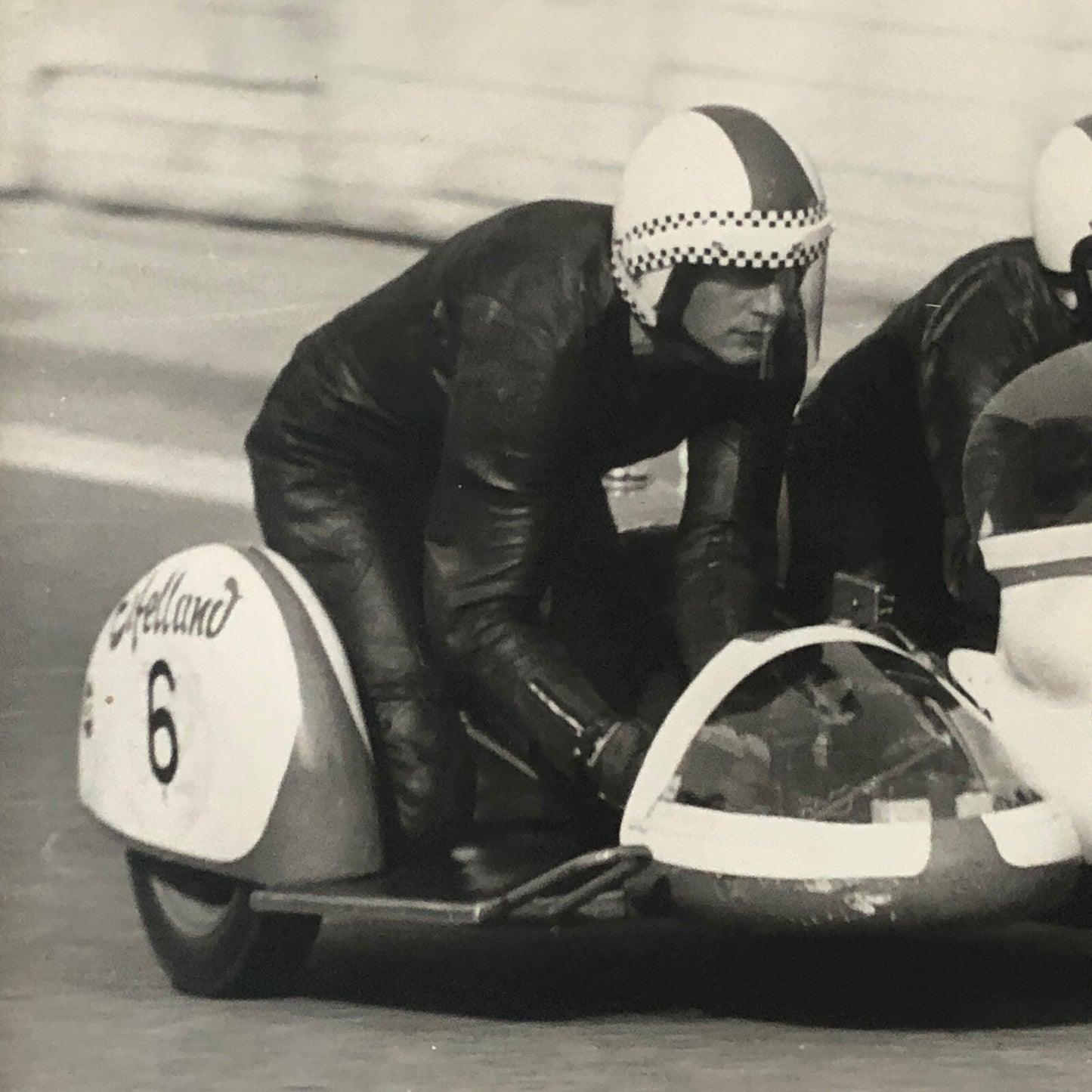 Vintage Motorcycle Racing Photo photograph BMW Sidecar Side Car Bike