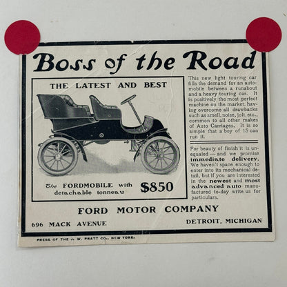 Vintage 1903 Ford Model A Car Photo Photograph Print