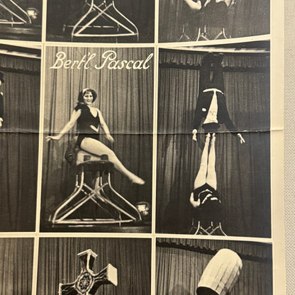 Circus Juggling Balancing Act Vintage Photo Photograph Print Bertl Pascal