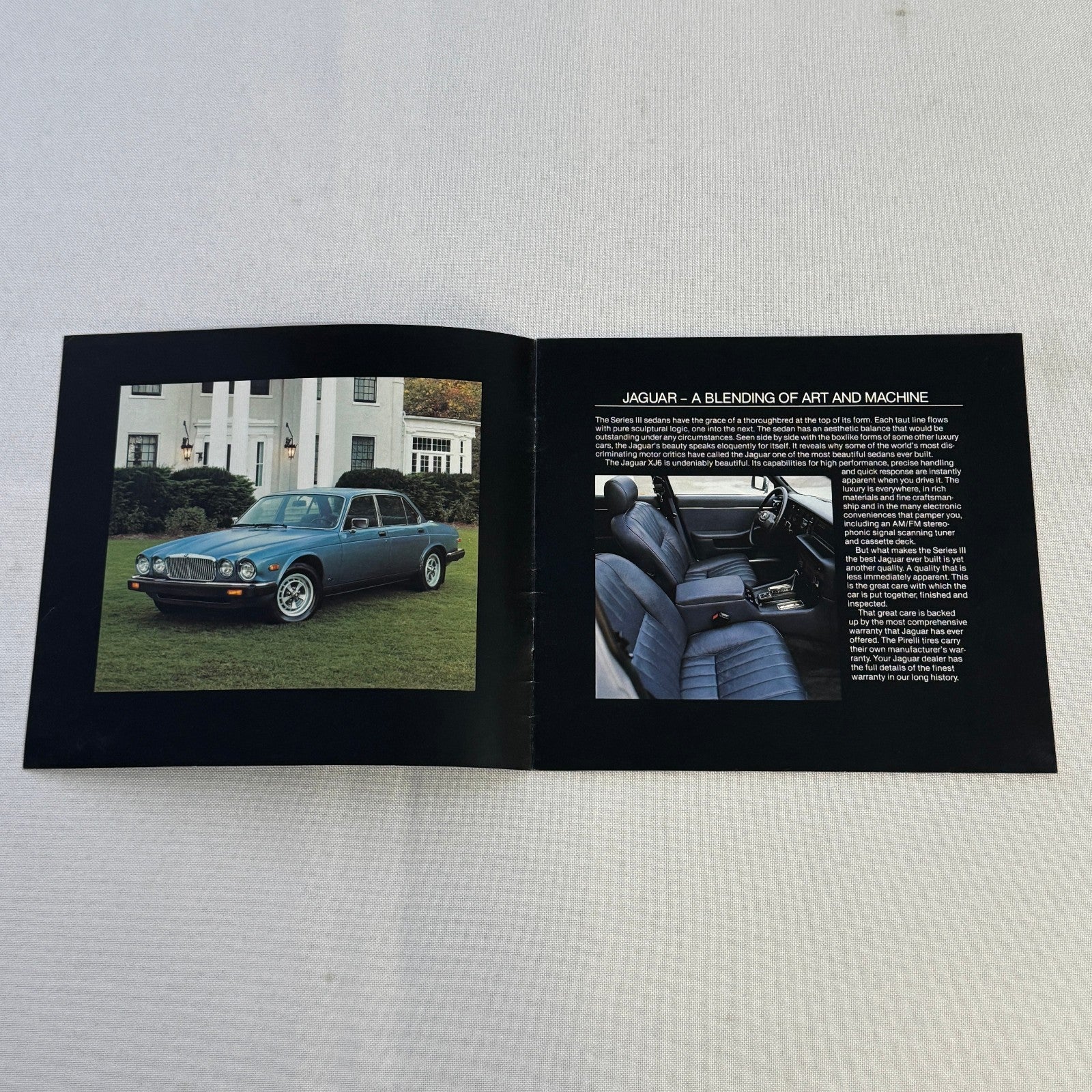 Vintage Jaguar Car Brochure XJ6 Sovereign XJ12 Vanden Plas XJS XJ-S XJ Catalog