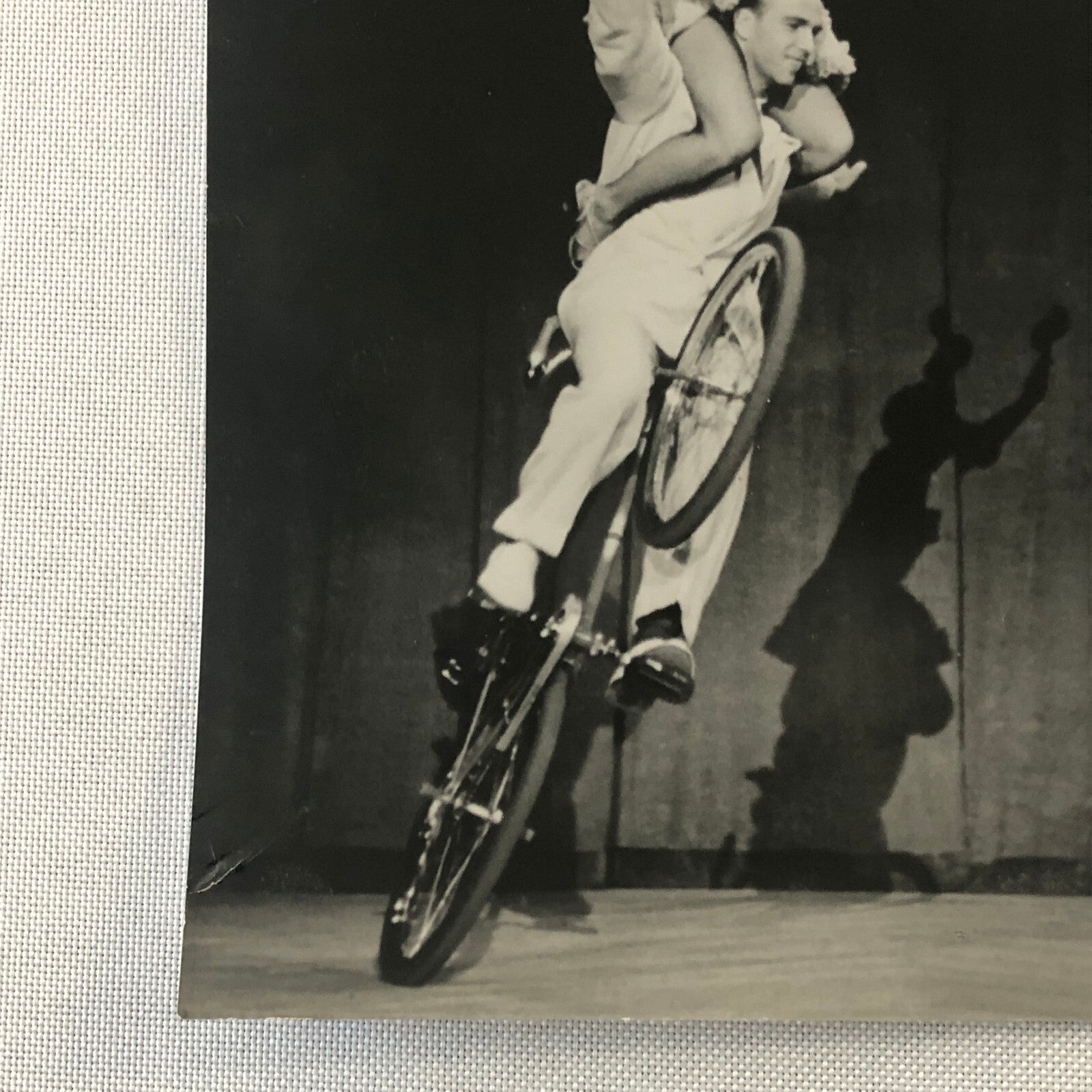 Circus Performer Bicycle Balancing Act 2 Heinkes Vintage Photo Photograph