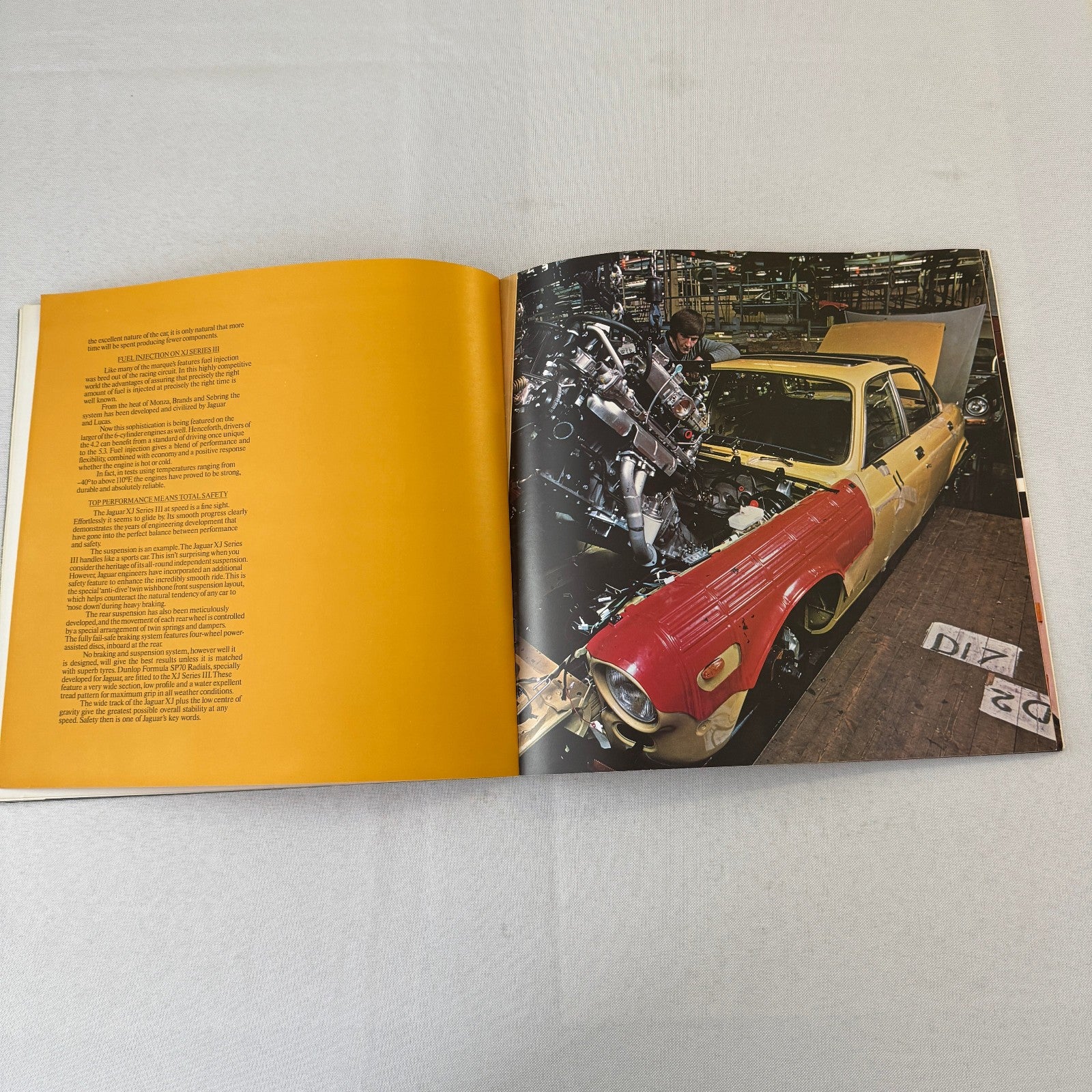 Jaguar XJ Series III Vintage Car Sales Brochure Catalog Advertising