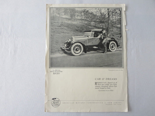 American Motors Corporation of New Jersey Special Sport Roadster Brochure