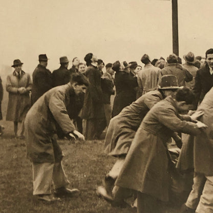 Press Photo Photograph 1932 Rugby Match London UK ? Keystone Photo Hospital Cup