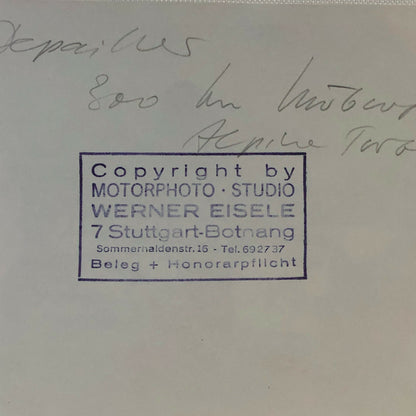 Vintage Racing Photo Photograph 1976 300KM Nurburgring Renault Alpine A442 Turbo