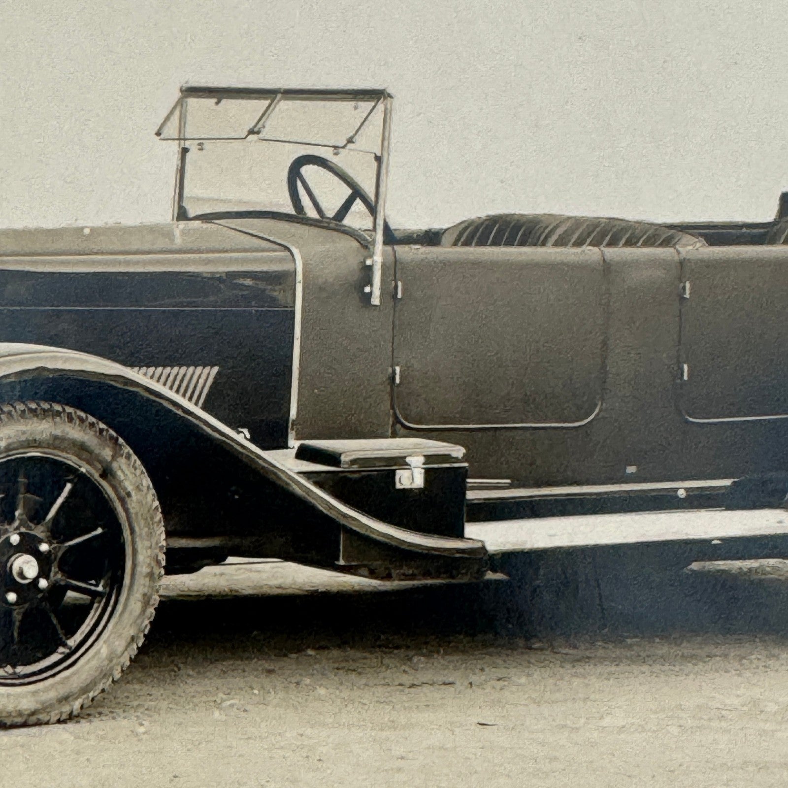 Vintage Automobile Photo Photograph Print Unidentified European