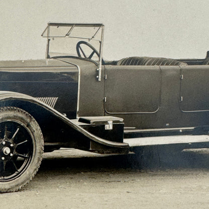 Vintage Automobile Photo Photograph Print Unidentified European